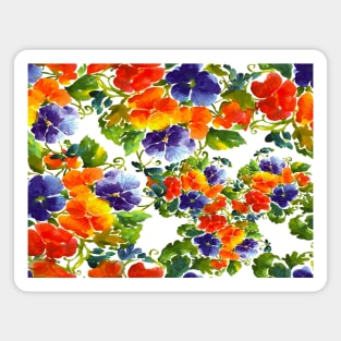 Colorful cute flowers Magnet